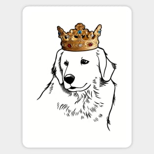 Great Pyrenees Dog King Queen Wearing Crown Magnet